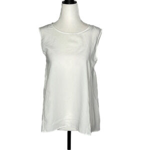 UNIQLO White Sleeveless Tank  Top